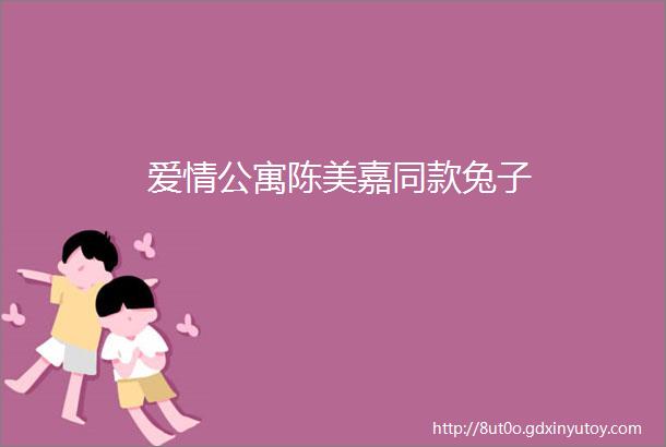 爱情公寓陈美嘉同款兔子